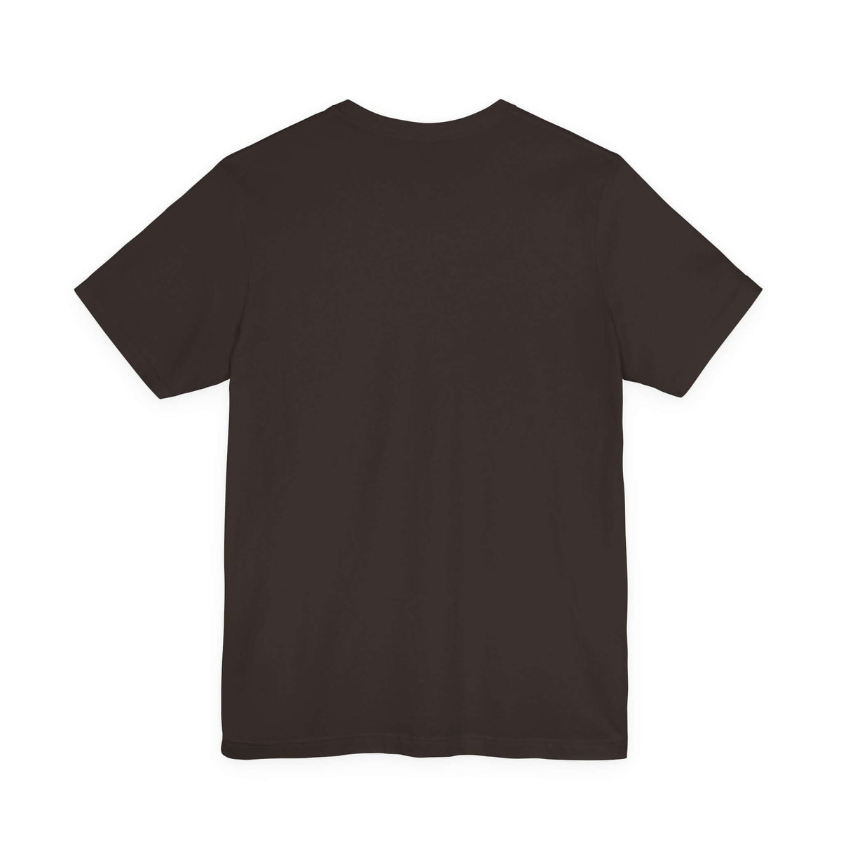 Back view of the God Speakss Unisex Jersey short sleeve tee in dark color.