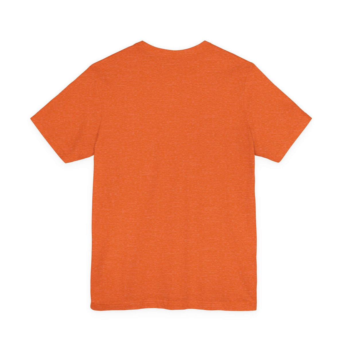 Back view of the God Speakss Unisex Jersey in vibrant orange color.
